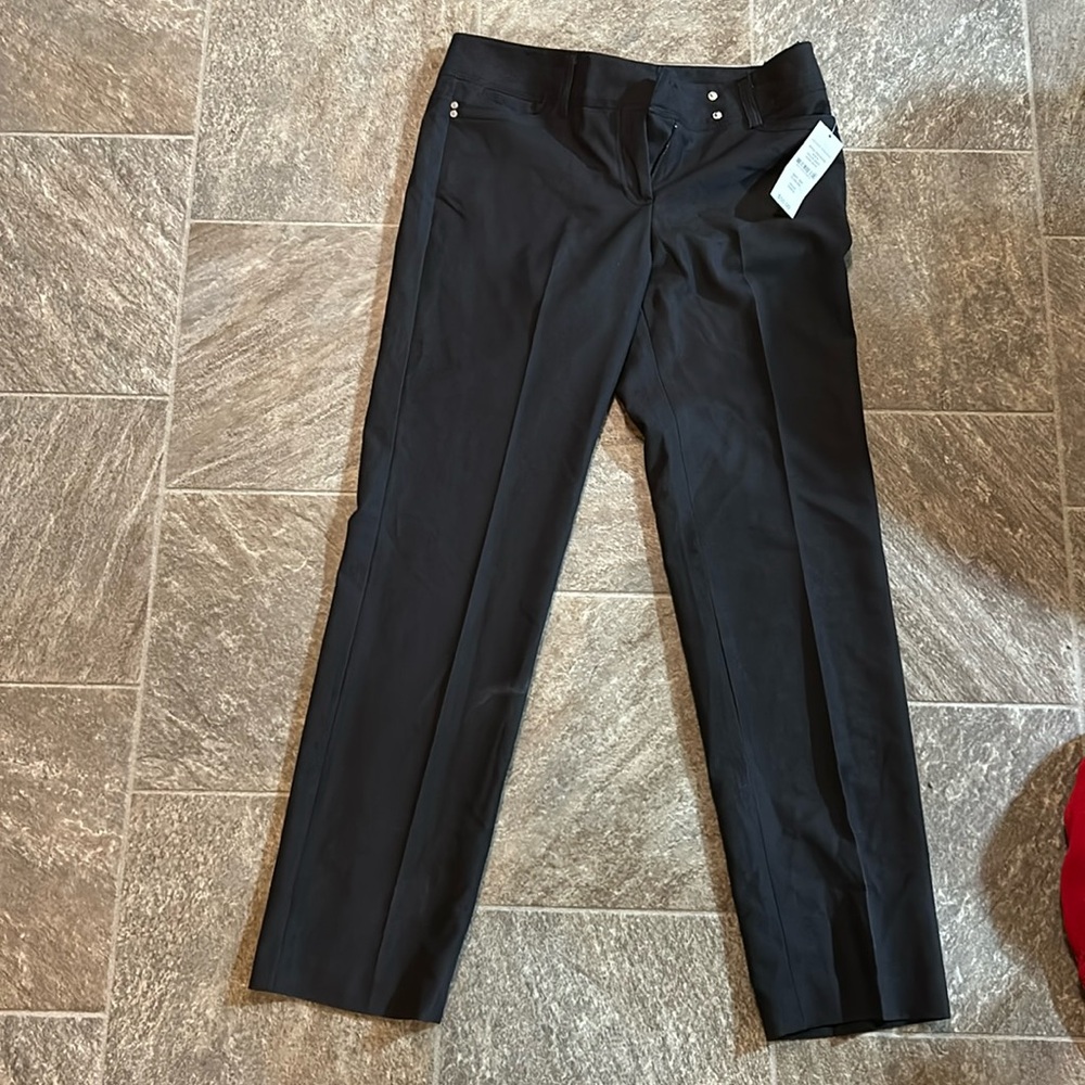 NWT Valerie Stevens Black Work Pants